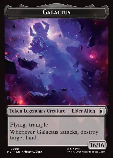 Galactus, Magic card TMSH 8 — Marvel Super Heroes Tokens set