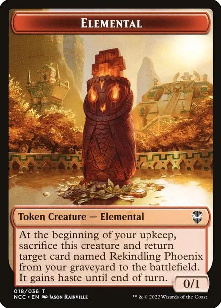 Elemental, carte Magic TNCC 18 — extension New Capenna Commander Tokens