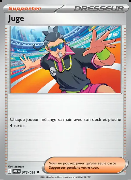 Juge, carte Pokémon POR 076 — extension Équilibre Parfait