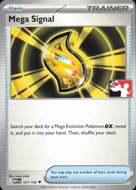Méga Signal, carte Pokémon PPS 121-6 — extension Play! Pokémon Prize Pack Series