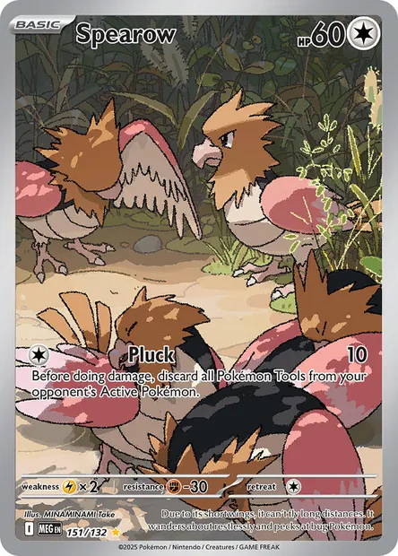 Spearow, Pokémon card MEG 151 — Mega Evolution set