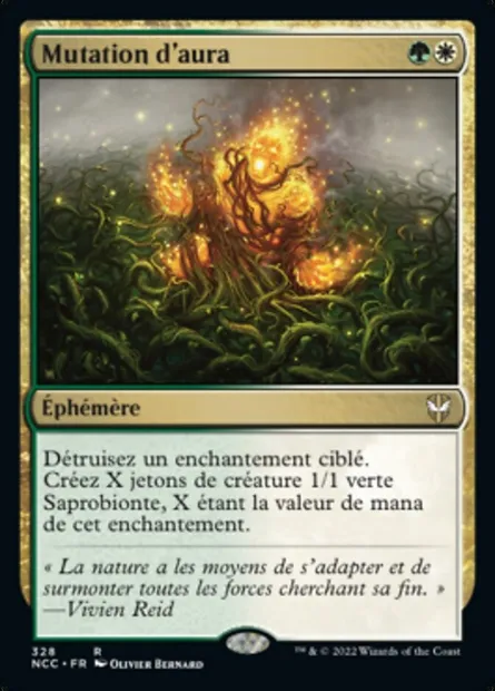 Mutation d'aura, carte Magic NCC 328 — extension New Capenna Commander