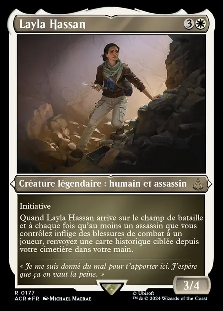 Layla Hassan, carte Magic ACR 177 — extension Assassin's Creed