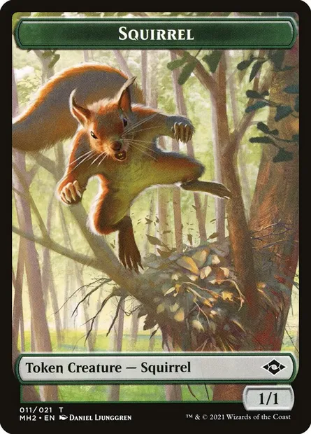 Squirrel, carte Magic TMH2 11 — extension Modern Horizons 2 Tokens