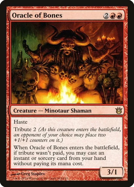 Oracle of Bones, Magic card BNG 103 — Born of the Gods set