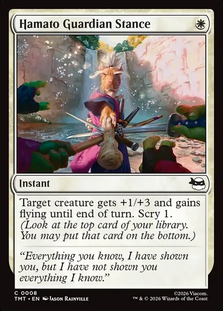Hamato Guardian Stance, Magic card TMT 8 — Teenage Mutant Ninja Turtles set