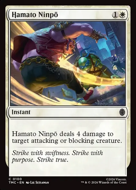 Hamato Ninpō, carte Magic TMC 100 — extension Teenage Mutant Ninja Turtles Eternal
