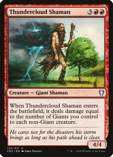 Thundercloud Shaman, Magic card CM2 123 — Commander Anthology Volume II set