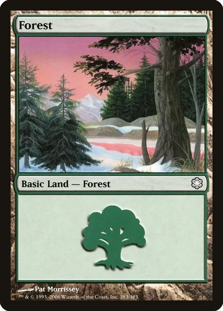Forêt, carte Magic CST 383 — extension Coldsnap Theme Decks