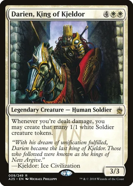 Darien, King of Kjeldor, Magic card A25 9 — Masters 25 set