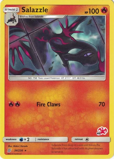 Malamandre, carte Pokémon BA20 034c-49 — extension Battle Academy 2020
