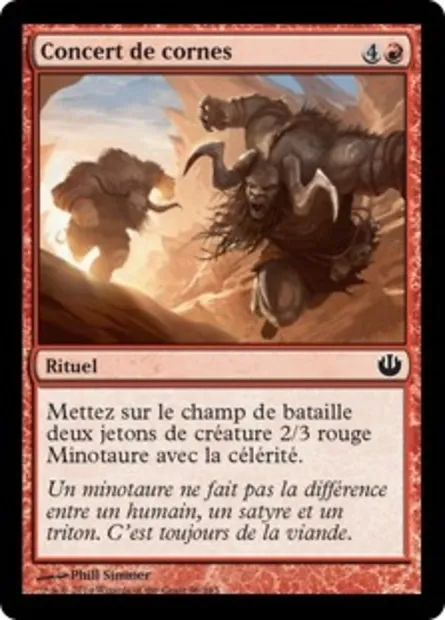 Concert de cornes, carte Magic JOU 96 — extension Incursion dans Nyx