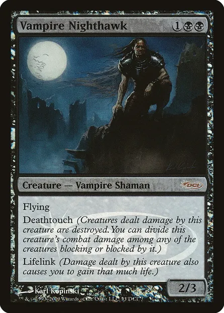 Vampire Nighthawk, Magic card DCI 33 — DCI Promos set