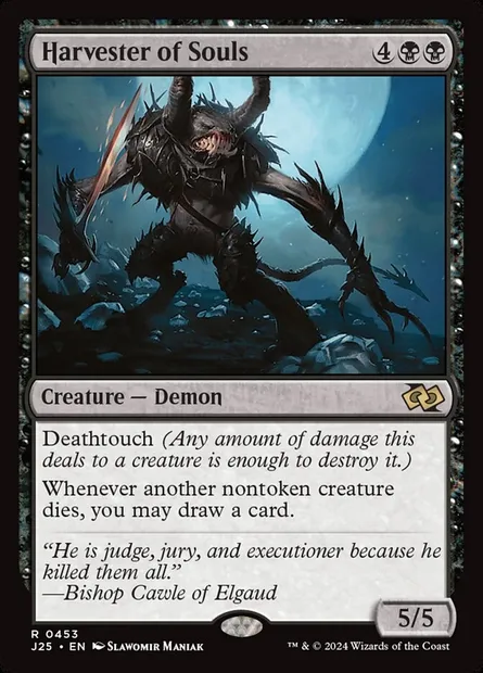 Harvester of Souls, Magic card J25 453 — Foundations Jumpstart set
