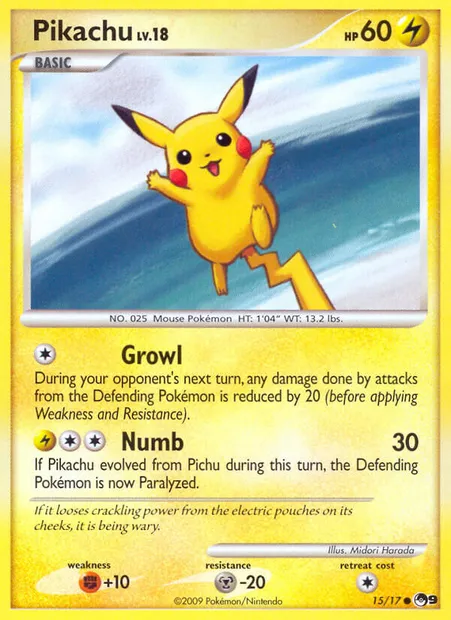Pikachu, Pokémon card P9 15 — POP Series 9 set