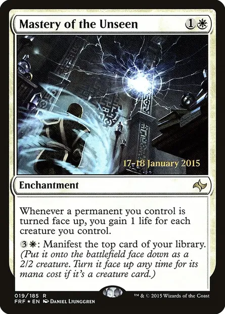 Maîtrise de l'inapparence, carte Magic PFRF 19s — extension Fate Reforged Promos