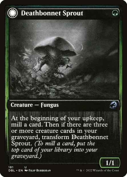 Deathbonnet Sprout // Deathbonnet Hulk, Magic card DBL 181 — Innistrad: Double Feature set