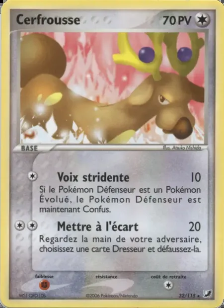 Cerfrousse, carte Pokémon UF 32 — extension EX Forces Cachées