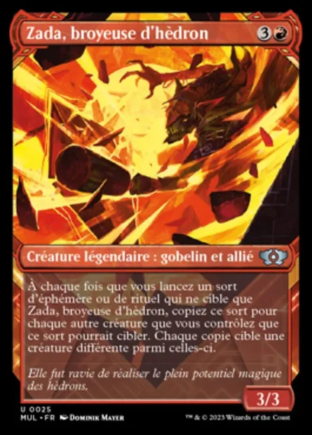 Zada, broyeuse d'hèdron, carte Magic MUL 25 — extension Multiverse Legends