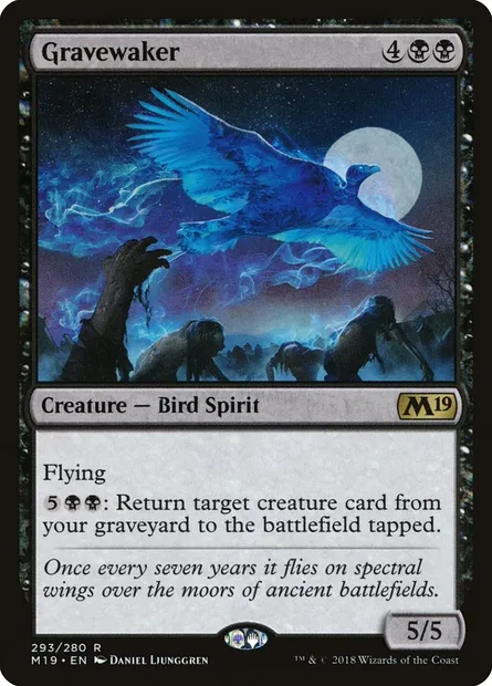 Gravewaker, Magic card M19 293 — Core Set 2019 set