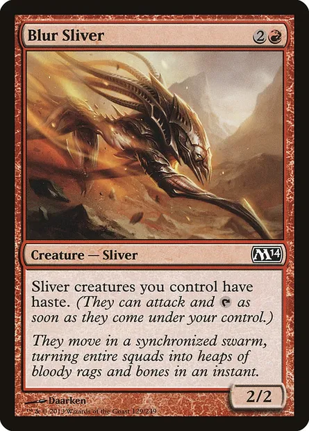 Blur Sliver, Magic card M14 129 — Magic 2014 set