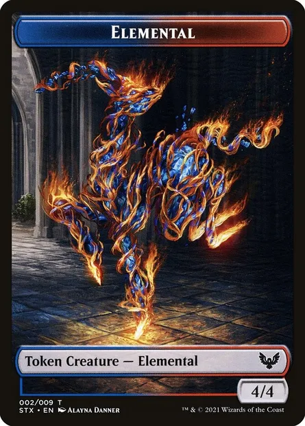 Elemental, Magic card TSTX 2 — Strixhaven: School of Mages Tokens set