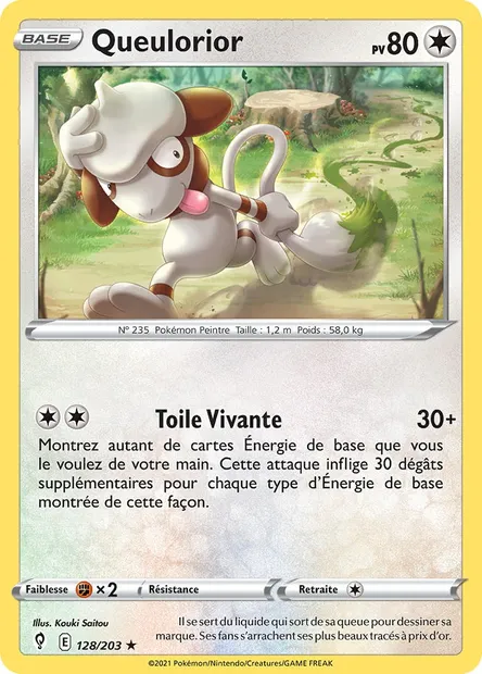 Queulorior, carte Pokémon EVS 128 — extension Évolution Céleste