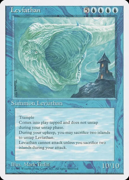 Léviathan, carte Magic 4ED 80 — extension Quatrième Edition