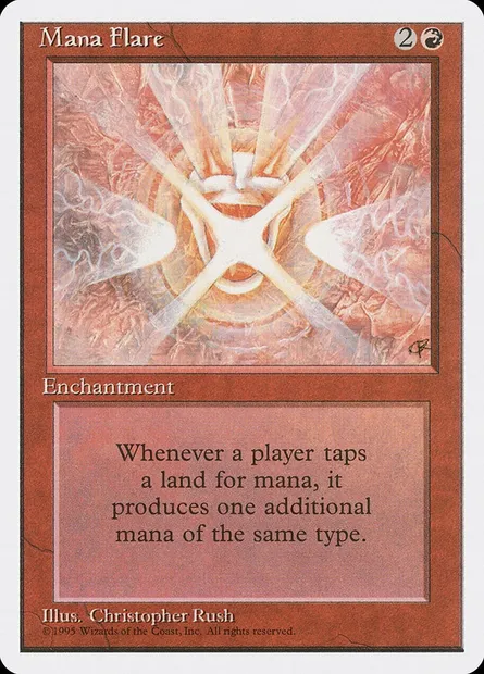 Mana Flare, Magic card 4ED 211 — Fourth Edition set