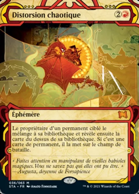 Distorsion chaotique, carte Magic STA 36 — extension Strixhaven Mystical Archive