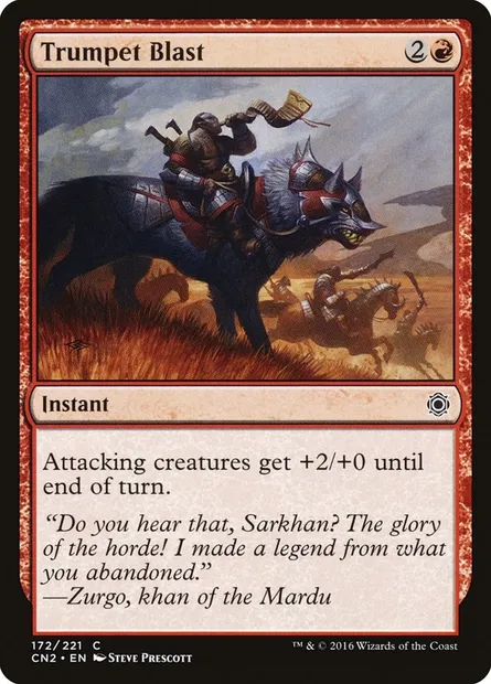 Trumpet Blast, Magic card CN2 172 — Conspiracy: Take the Crown set