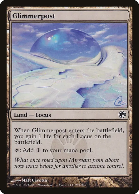 Glimmerpost, Magic card SOM 227 — Scars of Mirrodin set