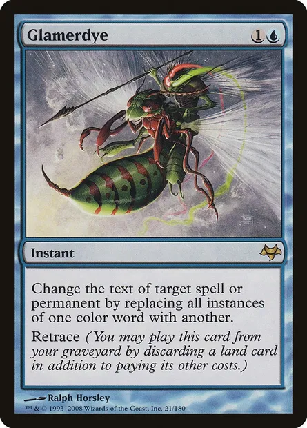 Glamerdye, Magic card EVE 21 — Eventide set
