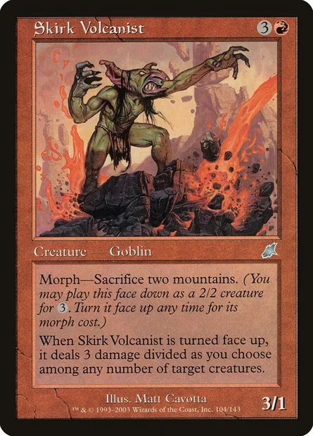 Skirk Volcanist, Magic card SCG 104 — Scourge set
