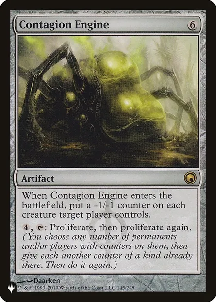 Contagion Engine, Magic card PLST SOM-145 — The List set