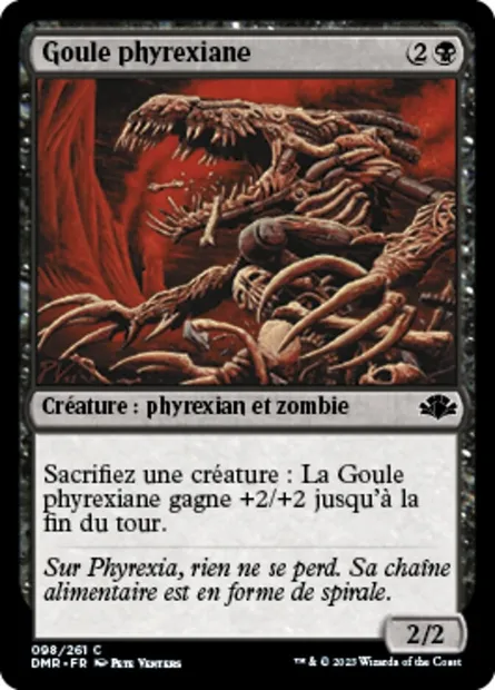 Goule phyrexiane, carte Magic DMR 98 — extension Dominaria Remastered