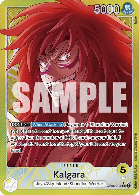 Kalgara, One Piece card OP08-098 — TWO LEGENDS set