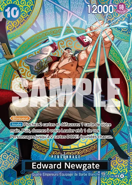 Edward Newgate, carte One Piece OP13-042 — extension SUCCESSEURS