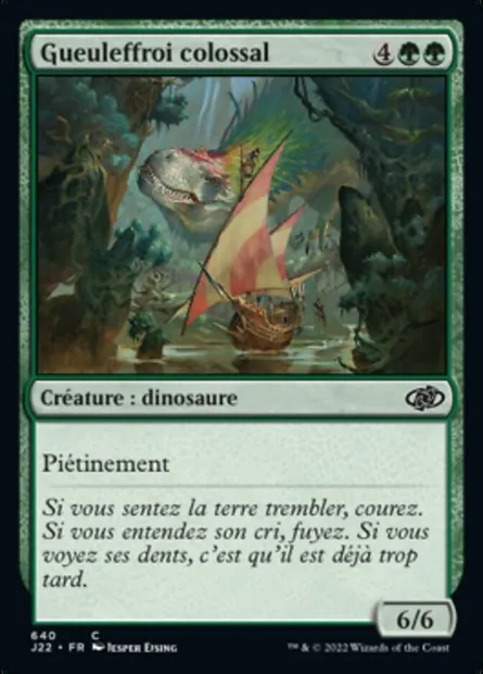 Gueuleffroi colossal, carte Magic J22 640 — extension Jumpstart 2022