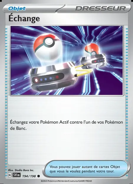 Échange, carte Pokémon SVI 194 — extension Écarlate et Violet