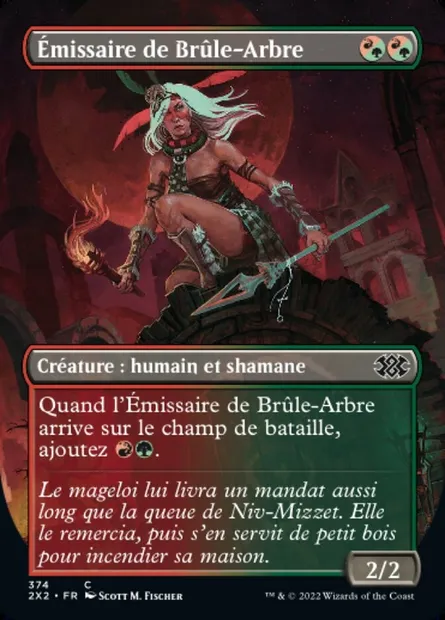 Émissaire de Brûle-Arbre, carte Magic 2X2 374 — extension Double Masters 2022