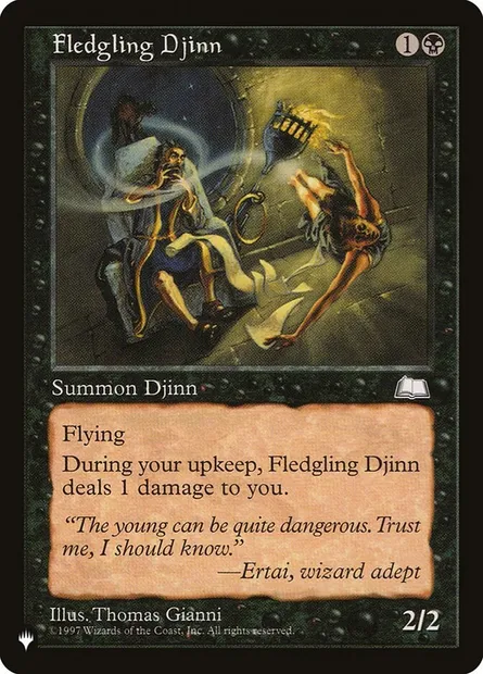 Fledgling Djinn, Magic card PLST WTH-69 — The List set