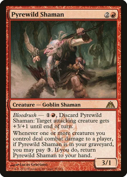 Pyrewild Shaman, Magic card DGM 36 — Dragon's Maze set