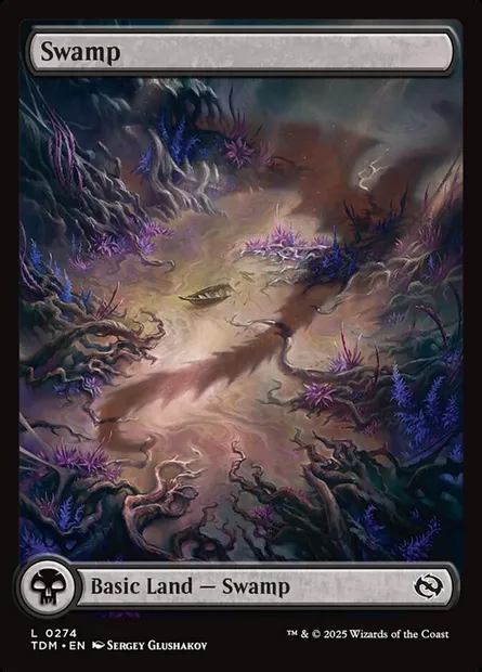 Swamp, Magic card TDM 274 — Tarkir: Dragonstorm set