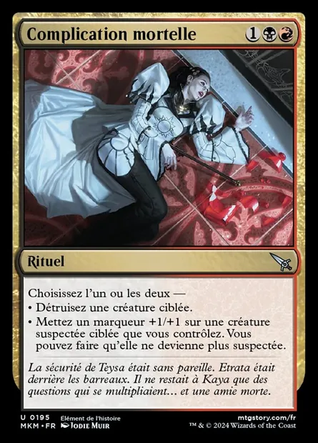 Complication mortelle, carte Magic MKM 195 — extension Murders at Karlov Manor