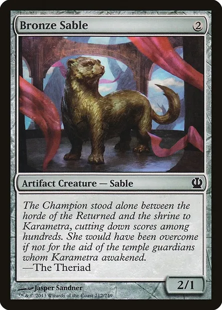 Bronze Sable, Magic card THS 212 — Theros set