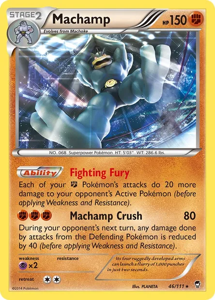 Machamp, Pokémon card FFI 46 — Furious Fists set