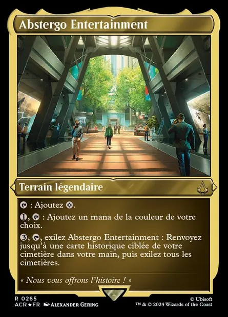 Abstergo Entertainment, carte Magic ACR 265 — extension Assassin's Creed