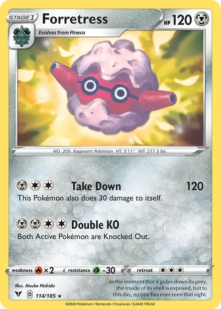 Forretress, Pokémon card VIV 114 — Vivid Voltage set