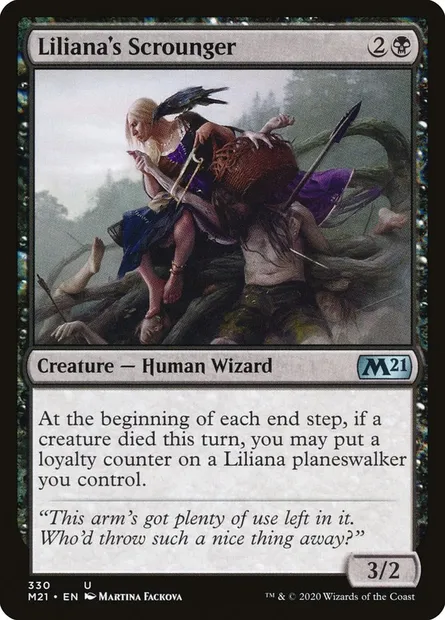 Liliana's Scrounger, Magic card M21 330 — Core Set 2021 set